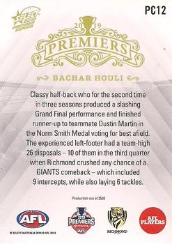 2019 Select 2019 Premiers - Richmond #PC12 Bachar Houli Back